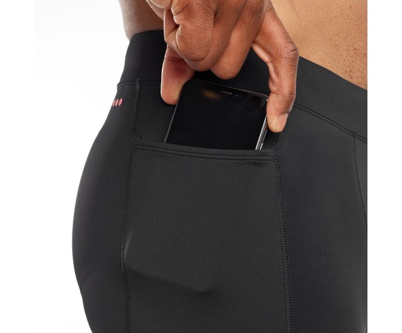 Saucony Bell Lap Tight Erkek Pantolon Siyah | 44G7L3T