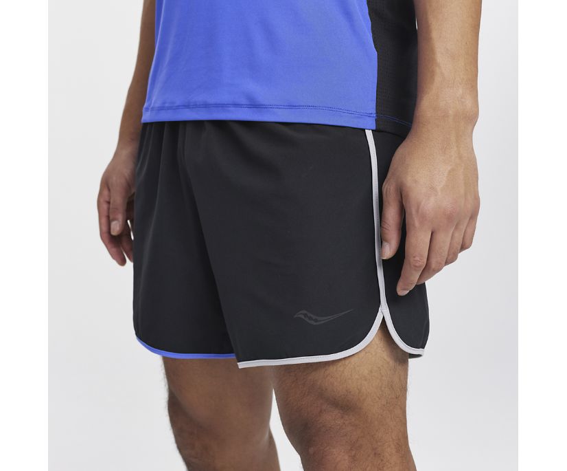Saucony Dash 5' Kısa Erkek Pantolon Siyah | GRGTC2I