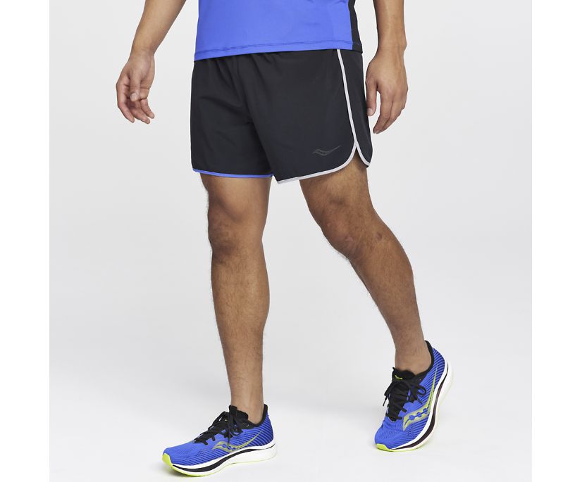 Saucony Dash 5' Kısa Erkek Pantolon Siyah | GRGTC2I