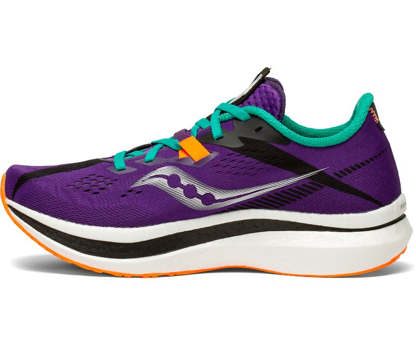 Saucony Endorphin Pro 2 Kadın Koşu Ayakkabısı Mor Yeşil | LEY4UQJ
