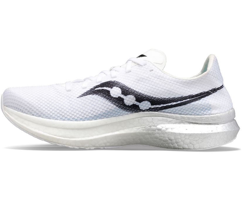 Saucony Endorphin Pro+ Erkek Koşu Ayakkabısı Beyaz Siyah | VNHCEQN