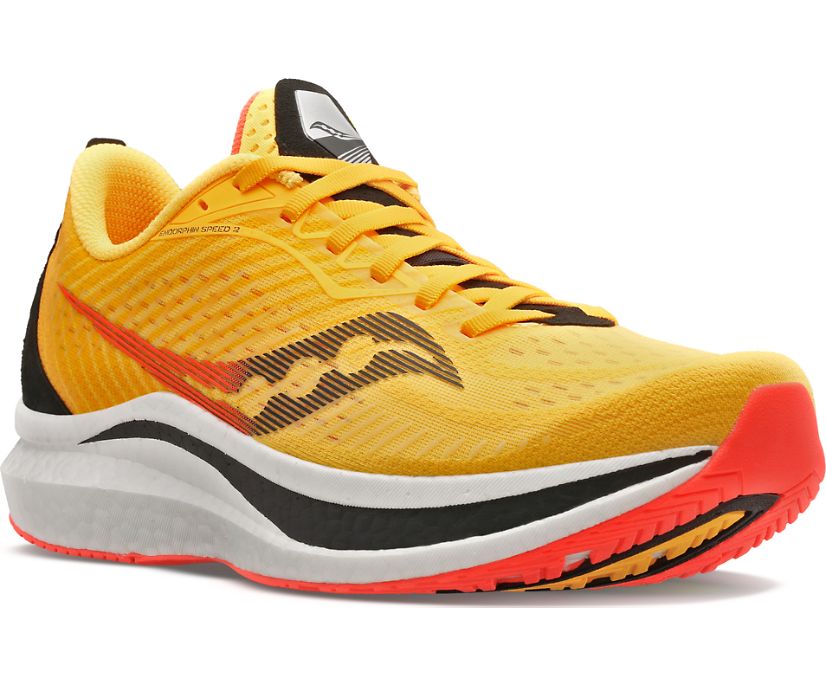 Saucony Endorphin Speed 2 Erkek Koşu Ayakkabısı Altın Kırmızı | T3ISNBP
