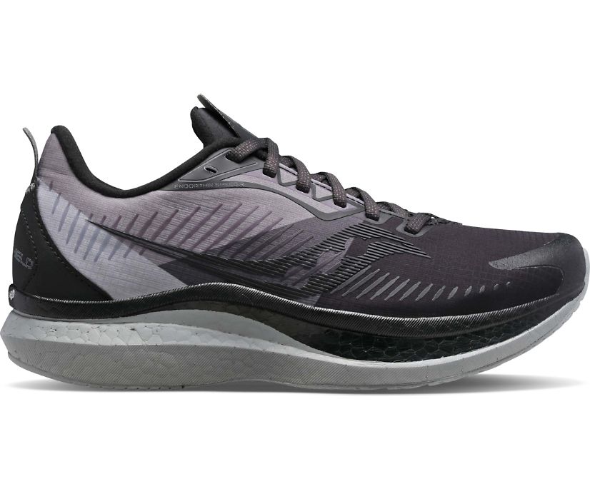 Saucony Endorphin Speed 2 RUNSHIELD Erkek Koşu Ayakkabısı Siyah Gri | 44PUWDM