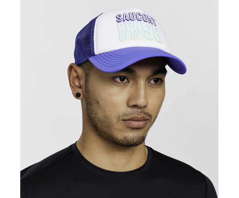 Saucony Foamie Trucker Hat Kadın Şapkalar Mavi | MPAC0W1