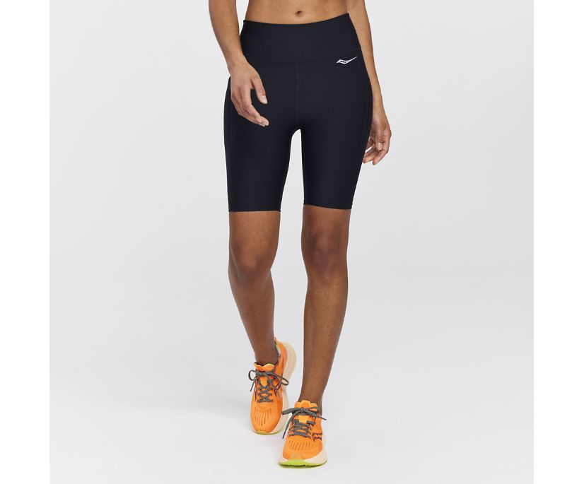 Saucony Fortify 8' Bisiklet Kısa Kadın Pantolon Siyah | K57K74U