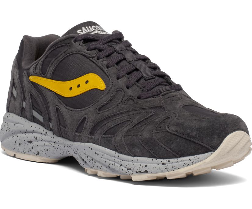 Saucony Grid Azura 2000 Erkek Ayakkabı Siyah Gri Sarı | N4IYRY7