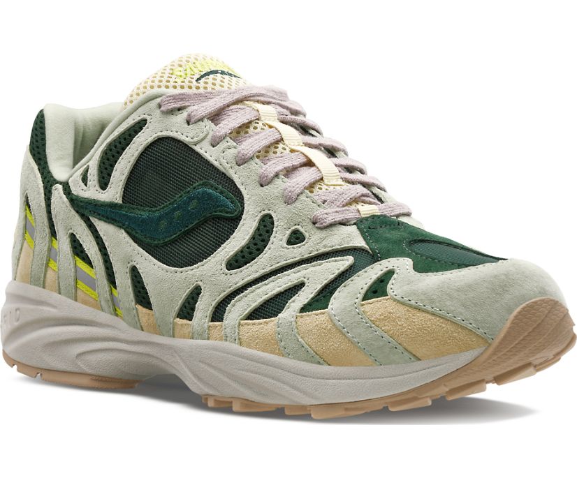 Saucony Grid Azura 2000 Kadın Ayakkabı Açık Yeşil Koyu Yeşil | Z9I9XGZ