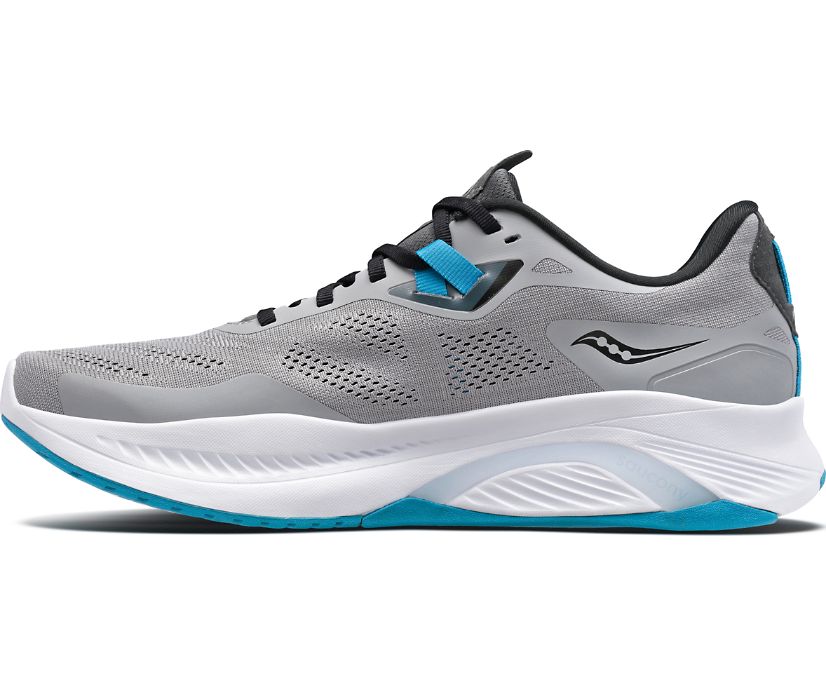 Saucony Guide 15 Geniş Erkek Koşu Ayakkabısı Gri Mavi | 3702F2Q