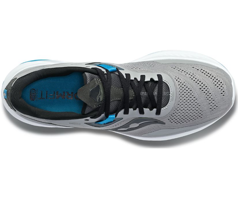Saucony Guide 15 Geniş Erkek Koşu Ayakkabısı Gri Mavi | 3702F2Q