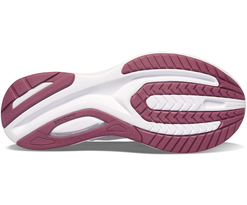 Saucony Guide 15 Geniş Kadın Ayakkabı Gri Bordo | 0YA6VHR