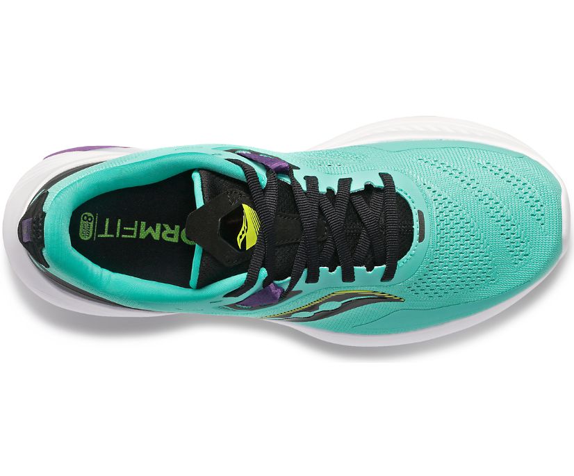 Saucony Guide 15 Geniş Kadın Koşu Ayakkabısı Nane Mor | 2JEFC9O