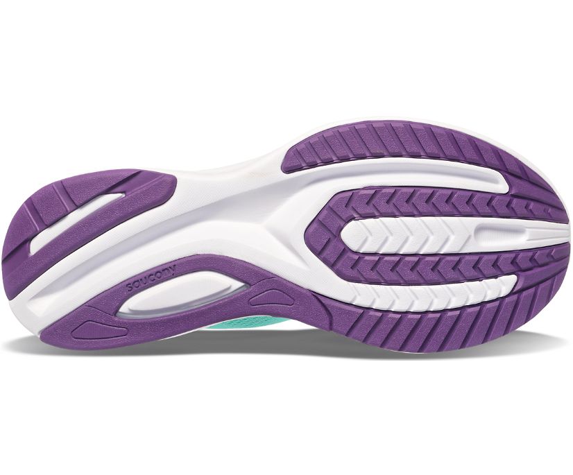 Saucony Guide 15 Geniş Kadın Yürüyüş Ayakkabısı Nane Mor | UA90FWV