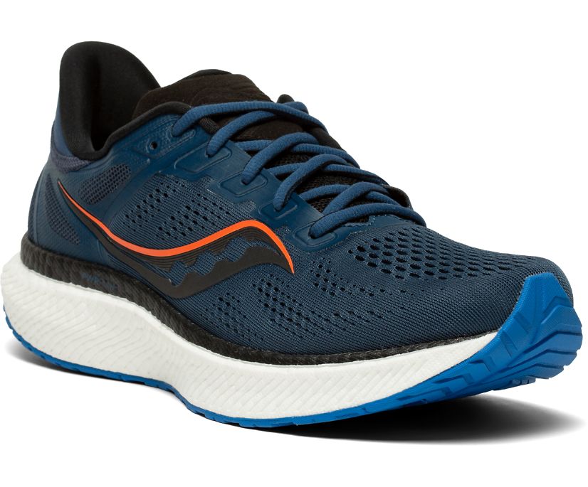 Saucony Hurricane 23 Erkek Koşu Ayakkabısı Kraliyet Mavisi Kırmızı | MKJUO3D