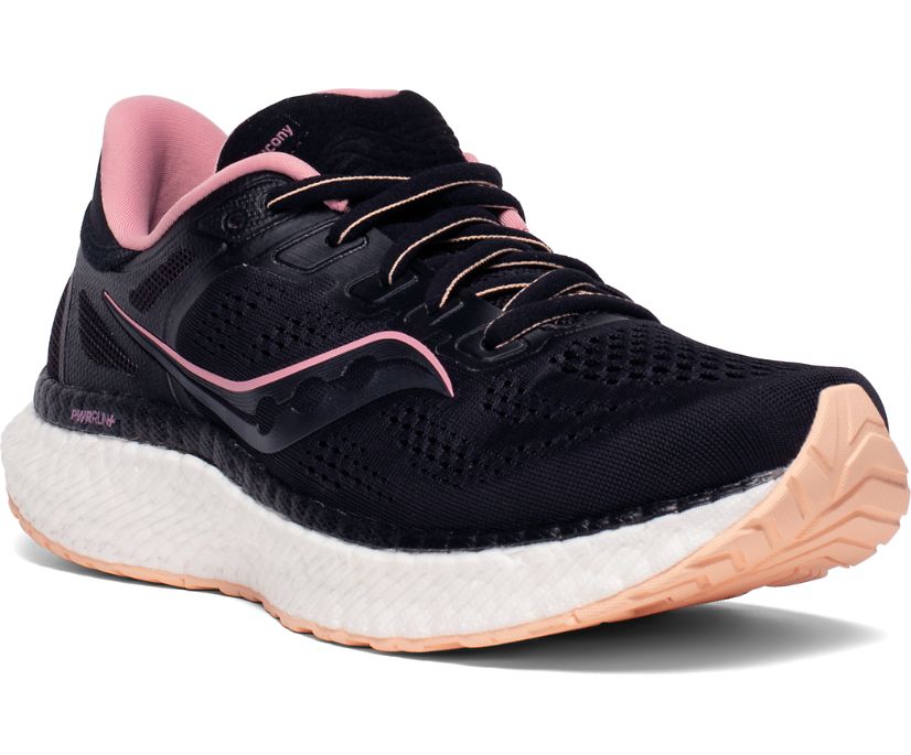Saucony Hurricane 23 Kadın Koşu Ayakkabısı Siyah Pembe | 0Q2KAUL