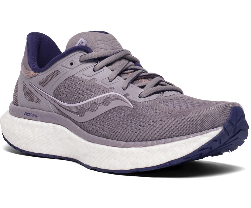 Saucony Hurricane 23 Kadın Koşu Ayakkabısı Gri Mor | 10IF9JE