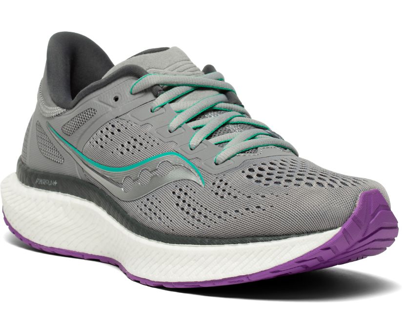Saucony Hurricane 23 Kadın Koşu Ayakkabısı Gri Mor | WYSJV10