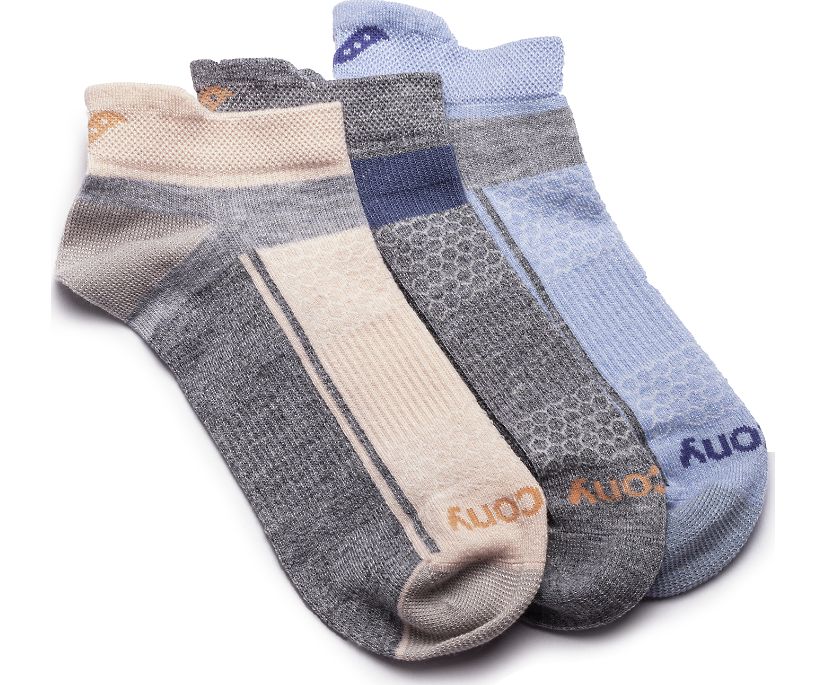 Saucony Inferno Liteweight 3-Pack Socks Kadın Çorap Pembe | Q552RBP
