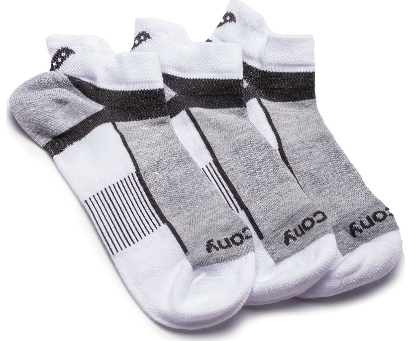 Saucony Inferno Quarter 3-Pack Socks Erkek Çorap Beyaz | 7EQ2VEH