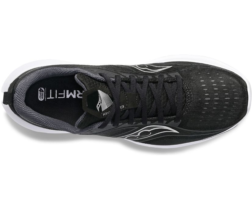 Saucony Kinvara 13 Geniş Erkek Koşu Ayakkabısı Siyah Gümüş | 99LPLIF