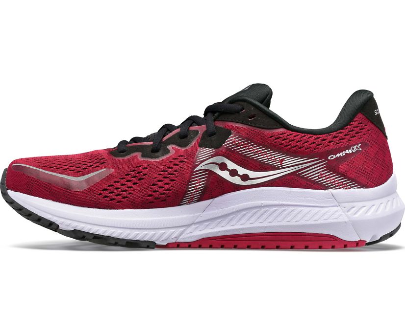 Saucony Omni 20 Erkek Koşu Ayakkabısı Kırmızı Siyah | 757CM3I