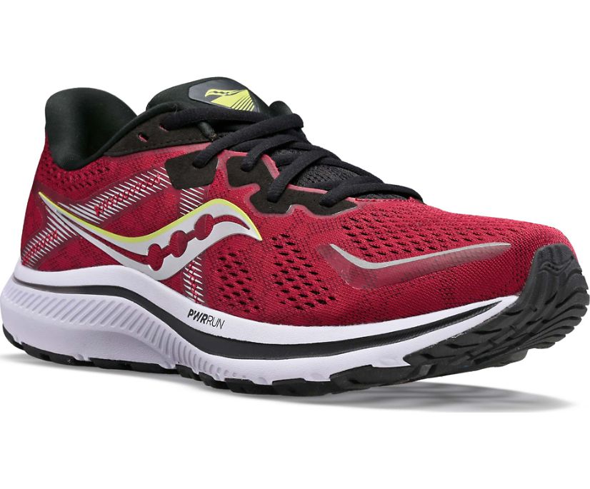 Saucony Omni 20 Erkek Koşu Ayakkabısı Kırmızı Siyah | 757CM3I