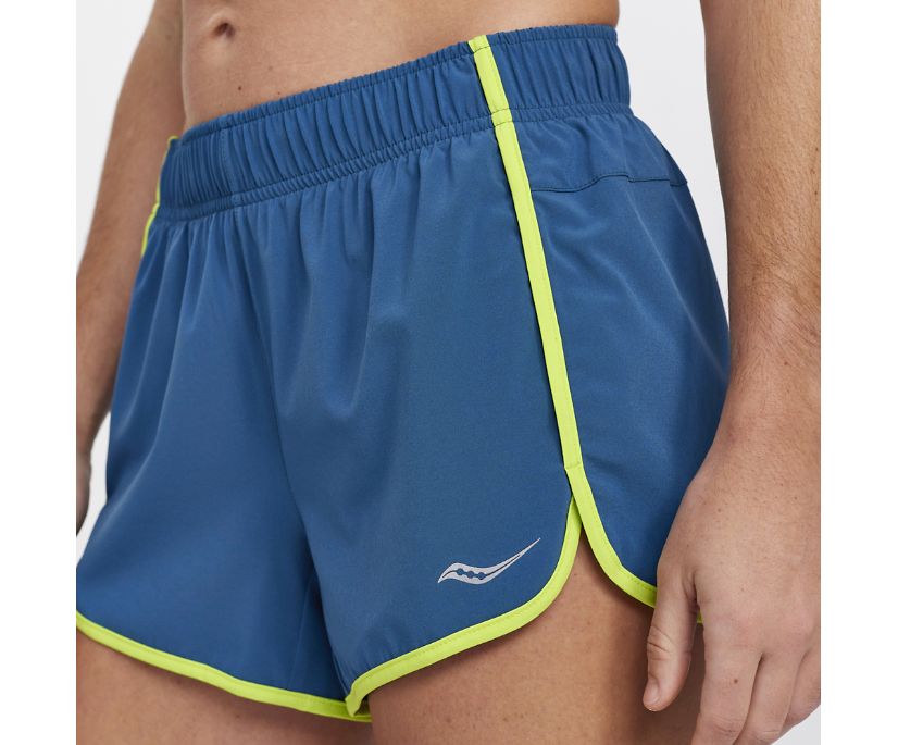 Saucony Outpace 3' Kısa Kadın Pantolon Lacivert | QYV1QBP