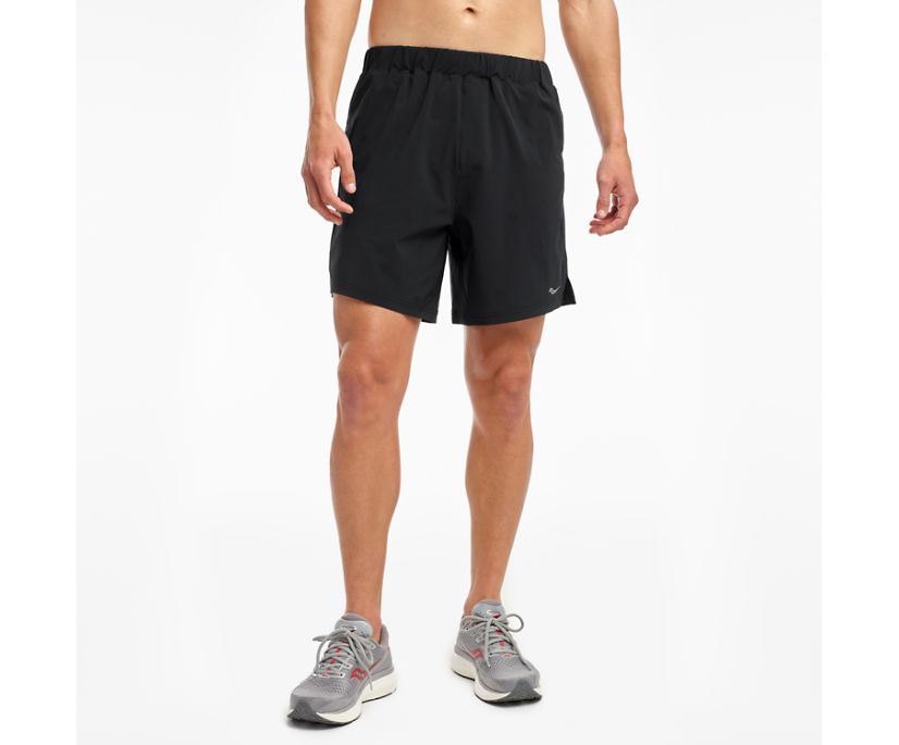 Saucony Outpace 7' Kısa Erkek Pantolon Siyah | O5SXNSE