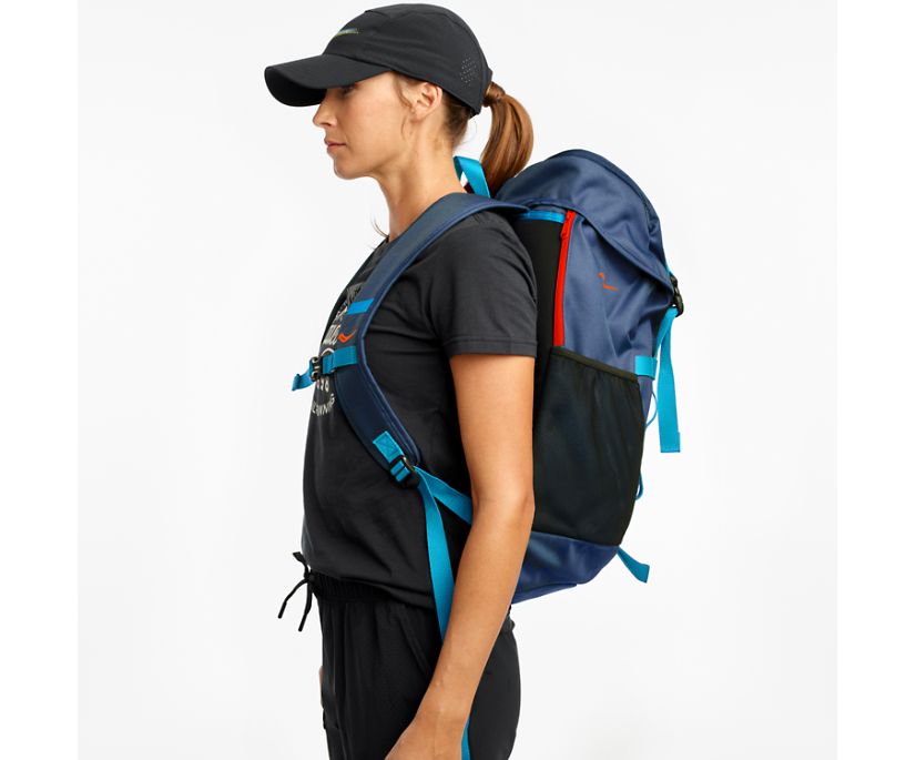 Saucony Overhaul Backpack Erkek Çanta & Sırt Çantası Gri Mavi | UMHY6XO