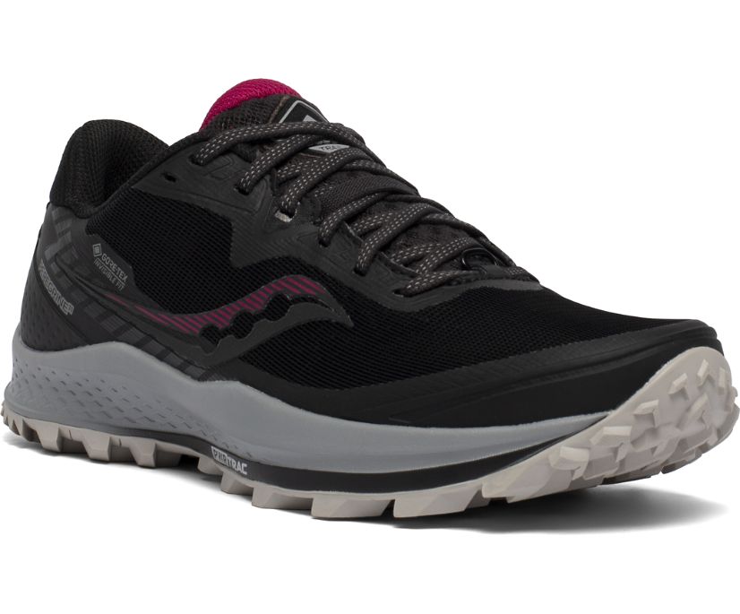 Saucony Peregrine 11 GTX Kadın Yürüyüş Ayakkabısı Siyah Kırmızı | KP1S8QC