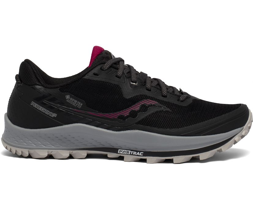 Saucony Peregrine 11 GTX Kadın Yürüyüş Ayakkabısı Siyah Kırmızı | KP1S8QC