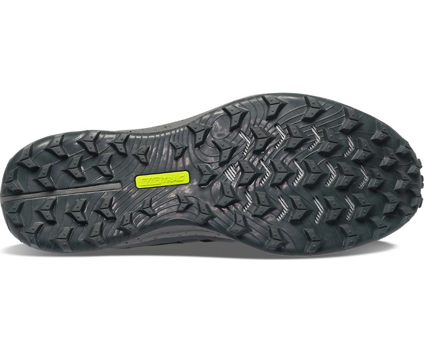 Saucony Peregrine 12 Geniş Kadın Koşu Ayakkabısı Siyah Koyu Gri | Q7VPGIQ