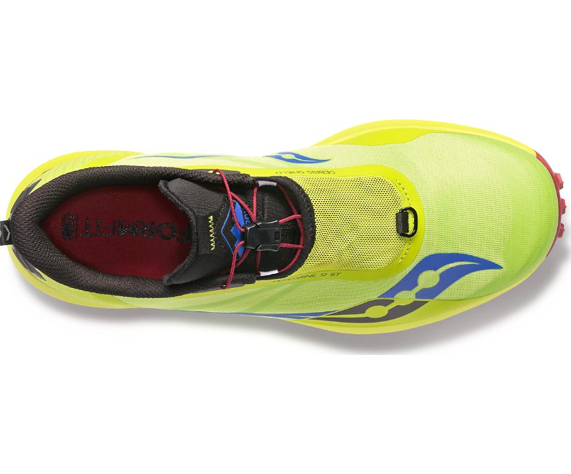 Saucony Peregrine 12 ST Erkek Yürüyüş Ayakkabısı Açık Yeşil Kırmızı | 19MW1I8