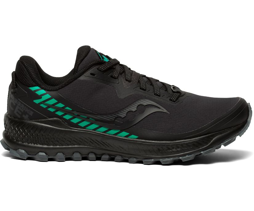 Saucony Peregrine ICE+ Kadın Yürüyüş Ayakkabısı Siyah Yeşil | P8MDI9H