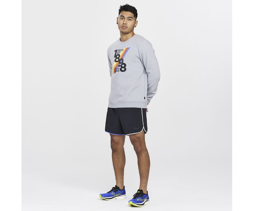 Saucony Rested Crewneck Erkek Üstler Açık Gri | VURHM14