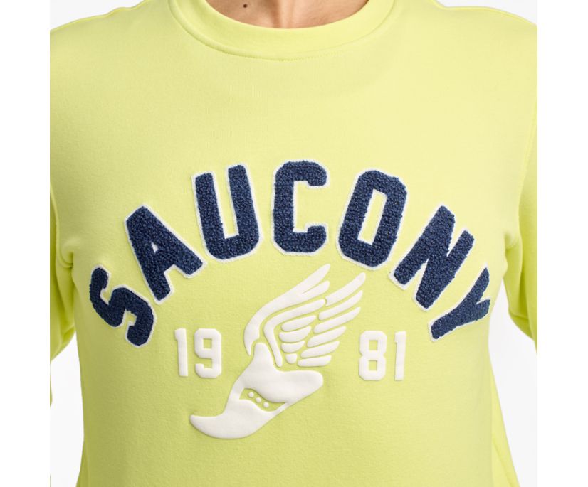 Saucony Rested Crewneck Kadın Üstler Açık Yeşil | TGW90KI