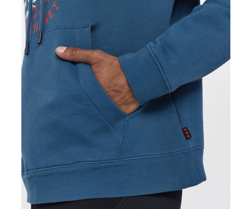 Saucony Rested Hoodie Erkek Üstler Lacivert | FIDX1VF