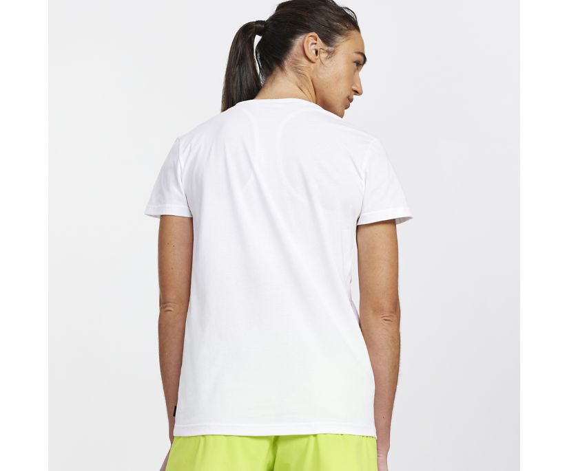 Saucony Rested T-Shirt Kadın Üstler Beyaz | 0TN08YI