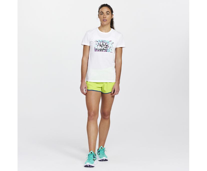 Saucony Rested T-Shirt Kadın Üstler Beyaz | 0TN08YI