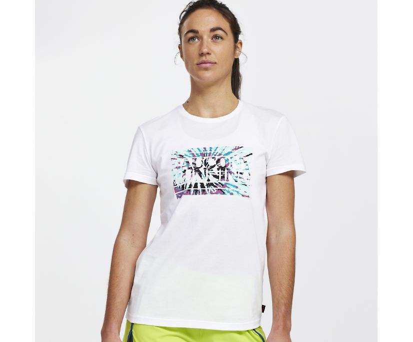 Saucony Rested T-Shirt Kadın Üstler Beyaz | 0TN08YI