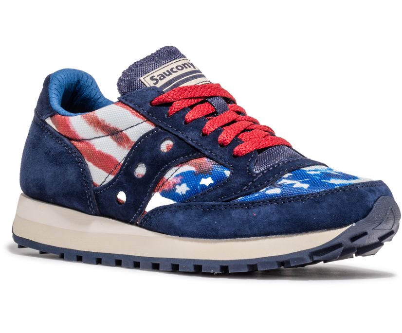 Saucony Stars & Stripes Jazz 81 Kadın Ayakkabı Kırmızı Beyaz Mavi | LNAM7J4
