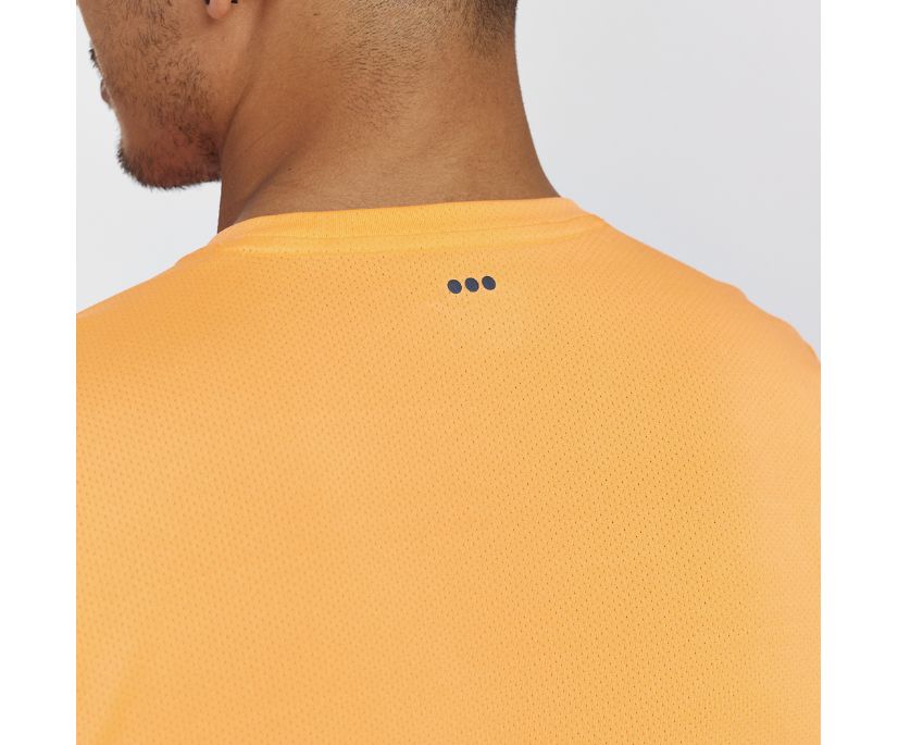 Saucony Stopwatch Kısa Sleeve Erkek Üstler Turuncu | NHCF0P8