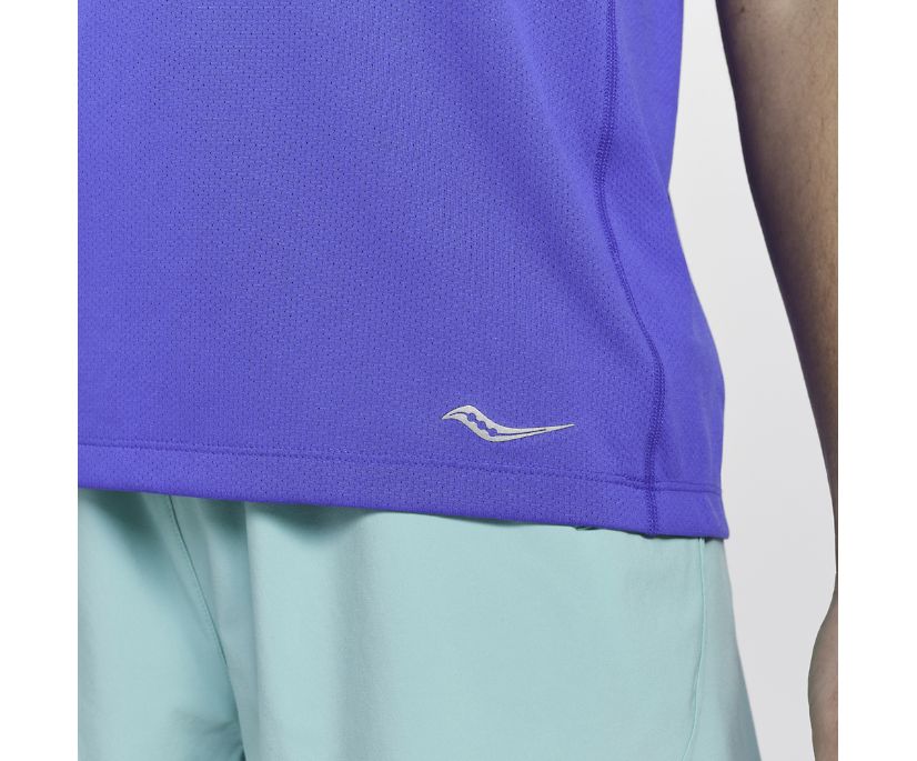 Saucony Stopwatch Singlet Kadın Üstler Mavi | 6X38TWV