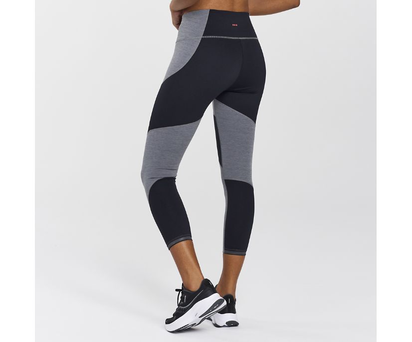 Saucony Time Trial Crop Tight Kadın Pantolon Koyu Gri | UIV1WBH