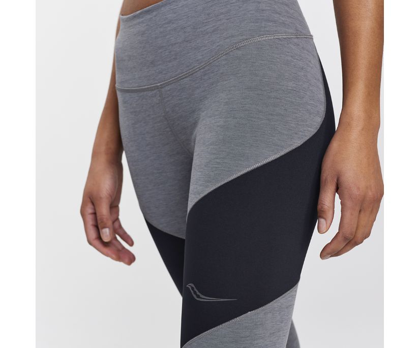 Saucony Time Trial Crop Tight Kadın Pantolon Koyu Gri | UIV1WBH