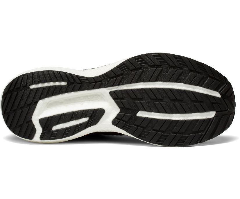 Saucony Triumph 19 Geniş Erkek Koşu Ayakkabısı Siyah Beyaz | ME5GV1K