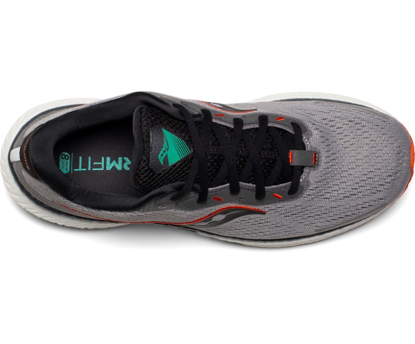 Saucony Triumph 19 Geniş Erkek Yürüyüş Ayakkabısı Gri Kırmızı | 3RMDQHO