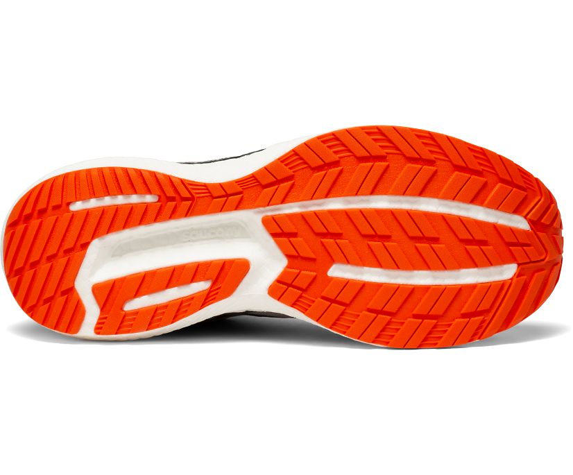Saucony Triumph 19 Geniş Erkek Yürüyüş Ayakkabısı Gri Kırmızı | 3RMDQHO