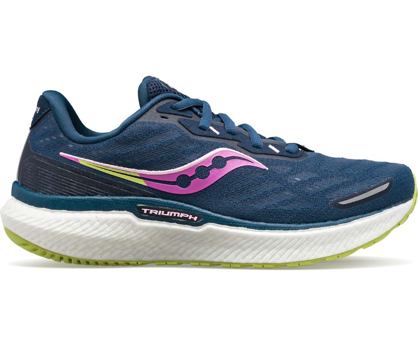 Saucony Triumph 19 Kadın Koşu Ayakkabısı Koyu Yeşil Açık Yeşil | X4HONIA