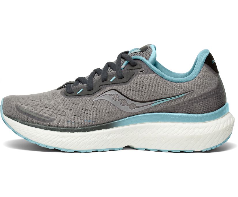 Saucony Triumph 19 Kadın Yürüyüş Ayakkabısı Gri Açık Mavi | IPYDVFA
