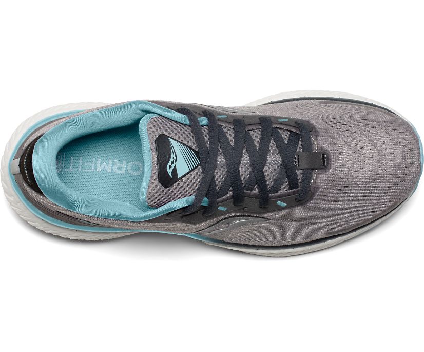 Saucony Triumph 19 Kadın Yürüyüş Ayakkabısı Gri Açık Mavi | IPYDVFA